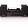 Lenco LS200 Giradischi 33-45 2x10w Bt C/altoparl.legno Testina