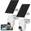 EZVIZ CB8 Lite Kit da 2 Telecamera 4K WiFi Esterno Senza Fili a Batteria con
