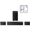 ULTIMEA 5.1 Canali Soundbar Dolby Atmos Subwoofer Wireless 410W Home Theater Soundbar TV