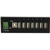 StarTech.com Hub USB industriale a 7 porte, predisposto per il montaggio