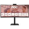 AOC CU34E4CW 34" UltraWide Quad HD LED Monitor 3440x1440 Black Gaming Display