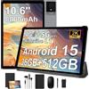 Tablet 10.6 Pollici Con Tastiera, Android 15 Tablet Con 36GB RAM+512GB ROM(TF 1T
