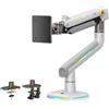 NB ERGONOMIC Braccio Monitor per da 32 a 60 Pollici Schermo Piatti Ultrawide Curvi Viola
