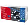 Konstsmide 3691-207 Catena Luminosa a Micro LED, 80 diodi a Luce Bianca Fredda, trasformatore Esterno 24 V, 2,4 W, Cavo Nero