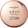 Bourjois Always Fabulous, 310 Beige, Fondotinta compatto in polvere, Formula leggera, Lunga tenuta fino a 24 ore, SPF 20, Acido Ialuronico, Finish opaco effetto seconda pelle, 7 g