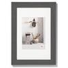walther design Grigio 40 x 60 cm con passe-partout, Home Cornice in Legno HO460D