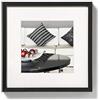 walther design cornice nera 30 x 30 cm alluminio con passe-partout, sedia struttura in alluminio AJ330B