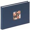 walther design Album Fotografico Blu 22 x 16 cm con Ritaglio di Copertina, Fun FA-207-L