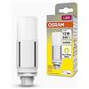 OSRAM DULUX LED D13 VT EM, G24D, 5.5W, 640lm, 3000K, colore bianco caldo, adatta per applicazioni verticali grazie a un angolo del fascio di 300 gradi, durata lunga, luce immediata