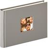 walther design Album Fotografico Grigio 22 x 16 cm con Ritaglio di Copertina, Fun FA-207-X