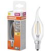 OSRAM Lampada LED Star Classic Windgust Filament 1,8W Trasparente E14
