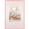 walther design New Lifestyle KV520Q - Cornice in materiale plastico, 15 x 20 cm, rosa