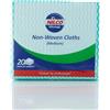 Nilco Panni in tessuto non tessuto verde chiaro, confezione da 20, resistenti e assorbenti, per pulizia umida o asciutta su tutte le superfici.