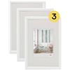 walther designCornice per foto bianca 40 x 60 cm confezione da 3, cornice in plastica Trendstyle KP460W3