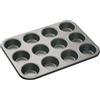 KitchenCraft Teglia da Forno Antiaderente per Muffin e Tortini, 12 Stampi, 35 x 27 cm