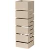 Baroni Home Portaombrelli Design Moderno Porta Ombrelli in Metallo Tortora Geometrico con 2 Gancini e Vaschetta Scolapioggia Rimovibile 15,5X15,5X49 cm…