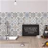 RE-COVERTILES Adesivi Piastrelle Cucina Bagno in PVC 12 Pz 15x15 cm PS00023