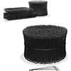 Heimfleiss® Filo di ferro nero 1,4 x 100-300 mm (1000 pezzi) - fil di ferro verde per cemento rivestito in PVC - legacci con occhiello per tiralegacci - legacci per chiusura sacchi