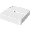 HiLook NVR-104H-D/4P. NVR 4 Canali PoE Mini 1U banda in/out 40/60 Mbps con HDMI/VGA