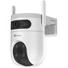 EZVIZ R105-8H55WFL4GA.Telecamera Wi-Fi,Pan-Tilt,Dual 3K,supporta micro SD,audio bidirezionale 4G