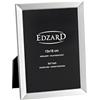 EDZARD Cornice Livorno (foto 13x18 cm) placcata argento antiossidante | Cornice placcata argento per foto 13x18 cm, retro in velluto, da tavolo, portafoto, portaritratti