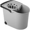 TATAY Secchio per mocio su ruote, grigio, 25.50x38.20x28.00 cm (1103206)