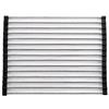 Generico Scolapiatti Arrotolabile sopra Lavello in Acciaio Inox (47 x 29,5 cm) - Tappetino Scolapiatti Pieghevole e Salvaspazio per Cucina - Scolatutto Multiuso e Resistente al Calore - Grigio/Nero