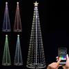 BAKAJI Albero di Natale Luminoso 280 CM Led Luci con Giochi di Luce Struttura in Metallo Decorazione Natalizia Design Minimal Artificiale Arredamento Natalizio Addobbo (RGB 432 LED Con APP)