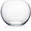WGVI WGV Vaso in vetro, diametro 15,2 cm, altezza 12,7 cm, larghezza aperta 9,1 cm, vaso trasparente a bolle, contenitore per piante, ciotola per pesci per matrimoni, feste, decorazioni per casa e ufficio,