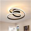 Comely Plafoniera a LED, Lampada da Soffitto Moderna 36W, Luce Calda 3000K | Plafoniera LED Soffitto Design Cerchio Spirale, Lampadario per Camera da Letto Sala Cucina Bagno Corridoio