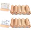 xree 10 Portacarte Da Tavolo In Legno, Segnaposto 13 x 3 x 2 Cm | Legno Di Bosso, Scanalatura Verticale Per Carte Fino A 2 Mm, Stile Rustico Per Matrimoni, Feste, Ristoranti E Uffici