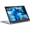 NIKOTSIS PC Portatile 2 in 1 Touchscreen 15,6 Pollici Ryzen R3-3200U (fino a 3,5 GHz), Win 11 Notebook 16GB DDR4 RAM 1TB SSD 360° Rotation Touchscreen FHD IPS, Laptop Tastiera Retroilluminata RJ45 WIFI5 HDMI
