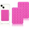 Vilbocr 2 supporti per telefono con ventosa in silicone, per tenere le mani libere, con specchio, supporto per telefono per doccia, video Tiktok e selfie (rosa)