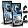 Rimoody LKW Doppio Rétroviseur Dashcam con 2 Telecamera Posteriore, 10,36 Pollici Schermo Verticale Specchietto Retrovisore per Camion e Bus, Sistemi BSD/Visione Notturna/DVR/Loop Video/Impermeabile IP68