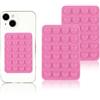 Vilbocr 2 supporti per telefono con ventosa in silicone, per tenere le mani libere, con specchio, supporto per cellulare, video Tiktok e selfie (rosa intenso)