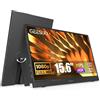 GEESUU Monitor Portatile da 15,6 IPS FHD 1080P Display con Cavalletto