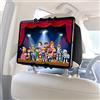 Macally - Supporto per tablet da auto, per tenere lei bambini felici e guidare in pace, con cinghie elastiche e regolazione dell'angolo, montaggio verticale o orizzontale, per tablet da 5 a 7