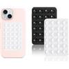 Vilbocr - 2 supporti per telefono con ventosa in silicone, per tenere le mani libere, con specchio, supporto per cellulare, video Tiktok e selfie (nero, bianco)
