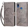 KENHONER Custodia per Huawei P Smart Z Cover, Grigio Farfalla