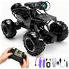 7JI Telecomandata Fotocamera Auto, RC Camera Car con Schermo LCD e SD Card | 2,4 GHz RC Fuoristrada Veicolo, Foto WiFi Trasmissione in Tempo Reale, Offroad Auto Regalo per 6+ Anni Bambini, 2 Batterie