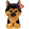 Ty - Peluche - Beanie Boos - Cane Pastore Tedesco - Spirit - Marrone Nero - Cagnolino con occhioni e Orecchie Glitter Dorati - Il Morbido Pupazzo con Gli Occhi Grandi Scintillanti - 42 Cm - 36766
