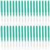 CLISPEED 100 Pezzi Spazzolino Interdentale Stuzzicadenti Spazi Più Ampi Spazzolino Tra I Denti Pulitore Pulizia Profonda Stuzzicadenti Flosser Verde