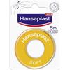 Elastoplast Hansaplast SOFT Cerotto rotolo su Rocchetto, Striscia cerotti ipoallergenici per il fissaggio di bende e compresse su pelli molto sensibili, Cerotto medicazione in tessuto, 1 Confezione da 5m x 2.5cm