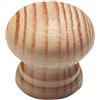 Merriway Bulk Hardware BH00414 Pomello per Porta di Pino Non Verniciato, 25 mm, Set di 10 Pezzi