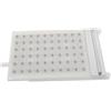 VINTORKY Piastra Soffione Doccia Rettangolare in Plastica Beige, Ugello a 60 Fori per Sostituzione Soffione a Effetto Cascata, Accessori per Bagno