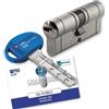nextradeitalia 1 PZ CILINDRO SAGOMATO CHAMPIONS PRO HAND MOTTURA CROMO SATINATO CHIAVI 5+1 MM 102 51+51
