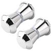 YYIGVMO 2 Pezzi Manopola per Porta Doccia, Pomolo per Porte Vetro in Acciaio Inox, Maniglie Porta per Doccia 6# Argento