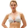 Tommy Hilfiger Donna Reggiseno a Triangolo con Fascia con Logo, Grigio (Light Grey Heather), M