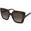 Jimmy Choo Auri/G/S 086/HA | Occhiali da Sole Graduati o Non Graduati | Prova Online | Plastica | Quadrati, Oversize | Marrone, Havana | Adrialenti