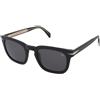 David Beckham DB 7076/S 807/IR | Occhiali da Sole Graduati o Non Graduati | Prova Online | Unisex | Plastica | Quadrati | Nero | Adrialenti